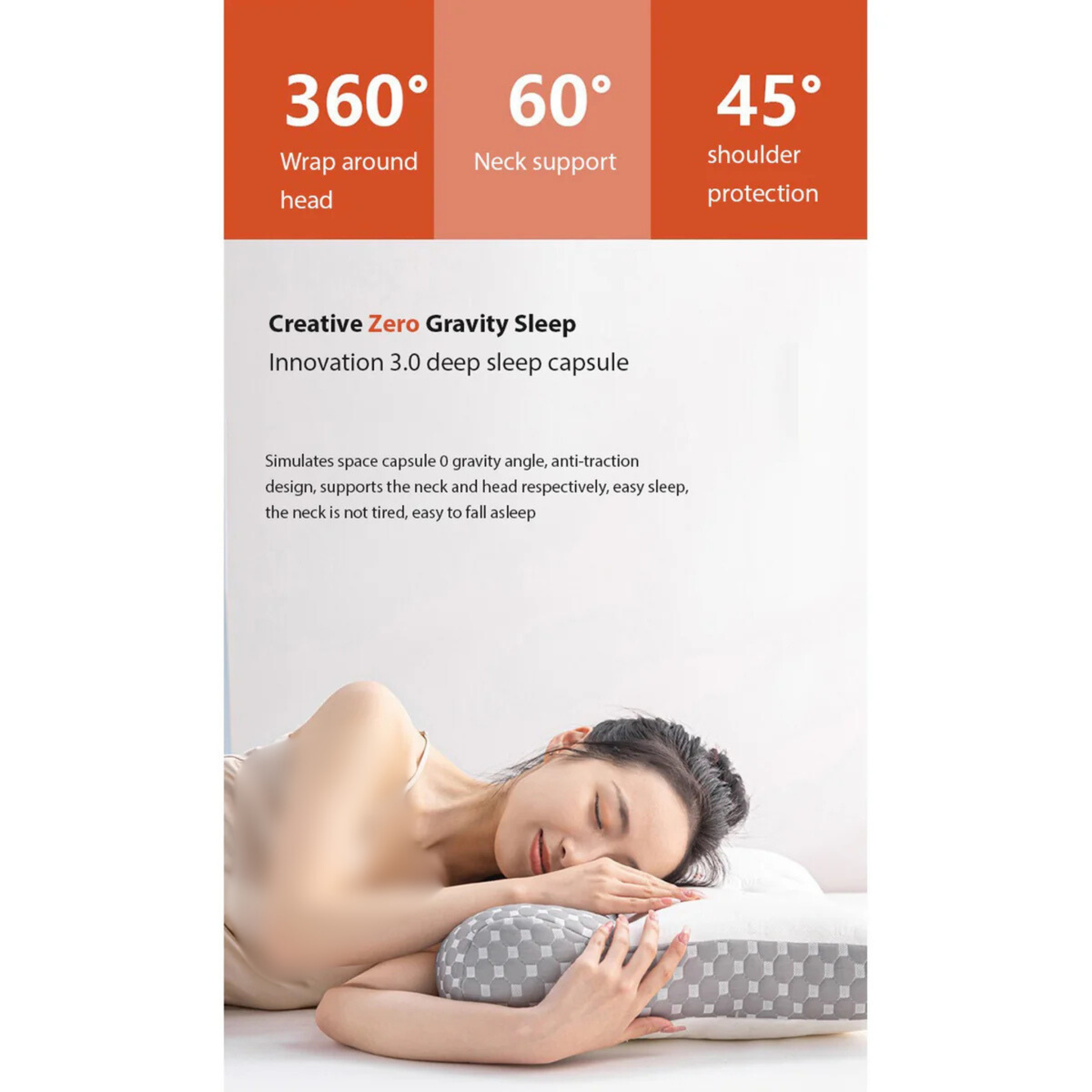 Super Ergonomic Orthopedic Neck Comfort Pillow