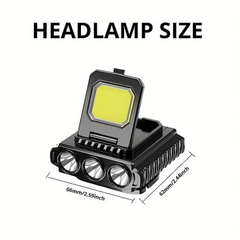 Headlamp for Hiking, Rechargeable LED Head Torch Light with Sensor
