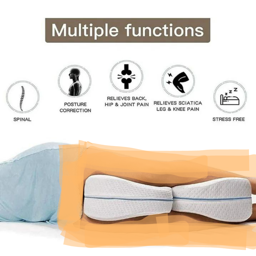 Orthopedic Memory Foam Leg Pillow - Cushion Support Pain Relief Knee Pillow