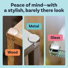 Transparent Silicone Table and Furniture Corner Protectors for Baby Safety (Pack of 4 Pieces)