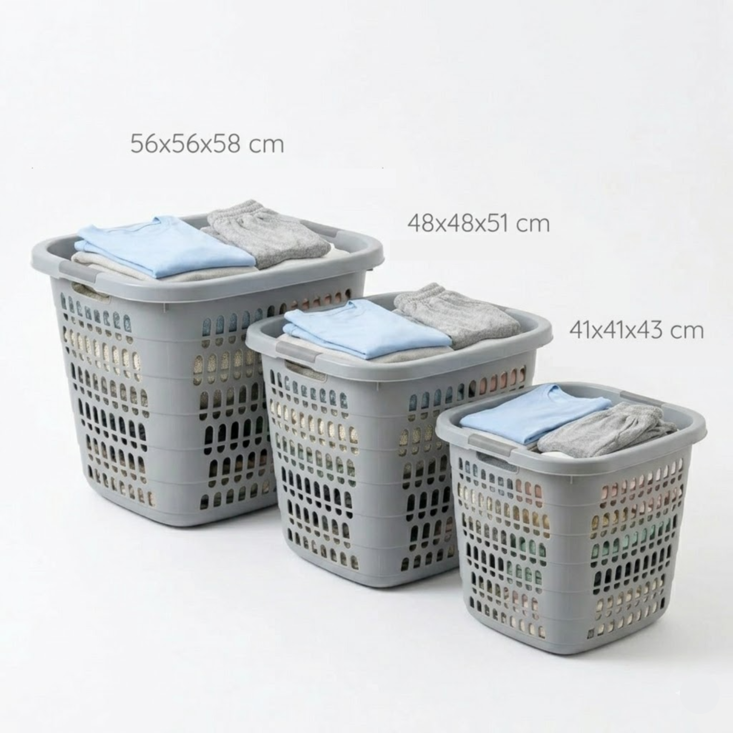 Multipurpose Household Breathable Laundry and Clothes Storage Basket with Handle