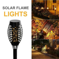 Waterproof Solar Outdoor Garden LED Flame Light