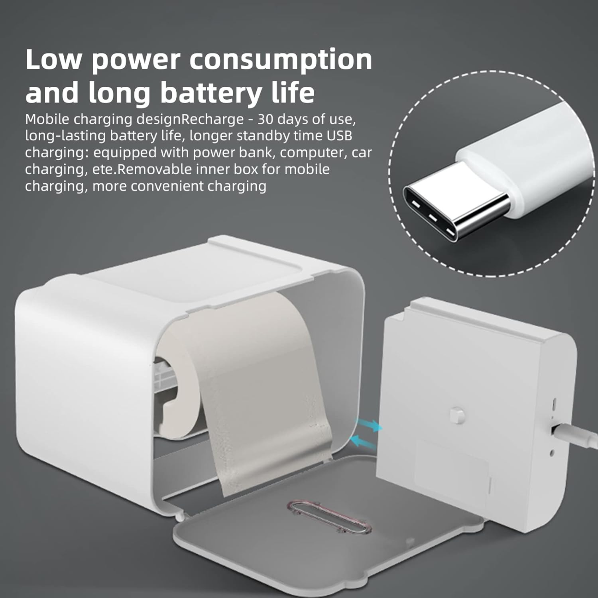 Wall Mounted No Drilling Installation Smart Sensor Automatic Paper Tissue Dispenser