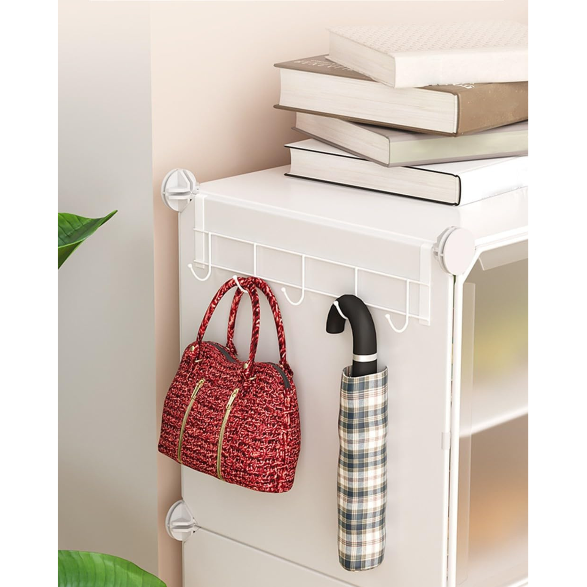 Dustproof Hallway Shoe Rack with Multifunctional Top Shelf