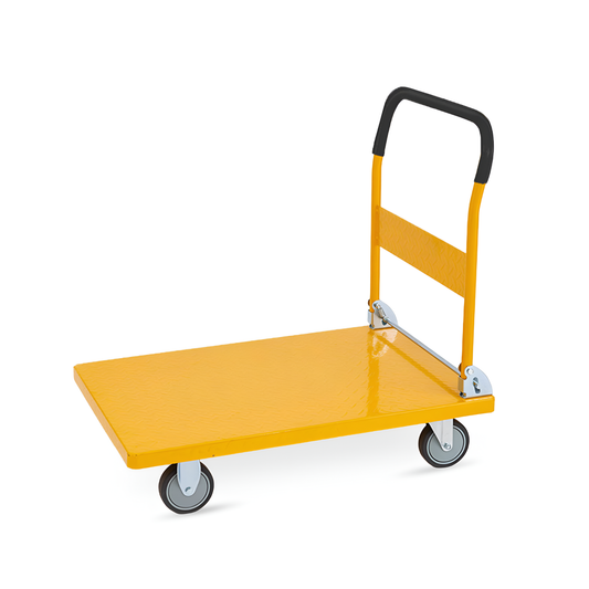 Foldable Warehouse Platform Trolley 200kg with Swivel Wheels