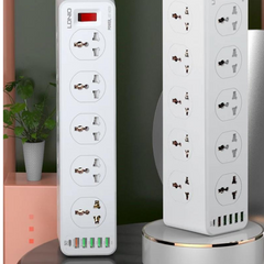 كابل تمديد - LDNIO Power Strip SC10610 30W PD Port