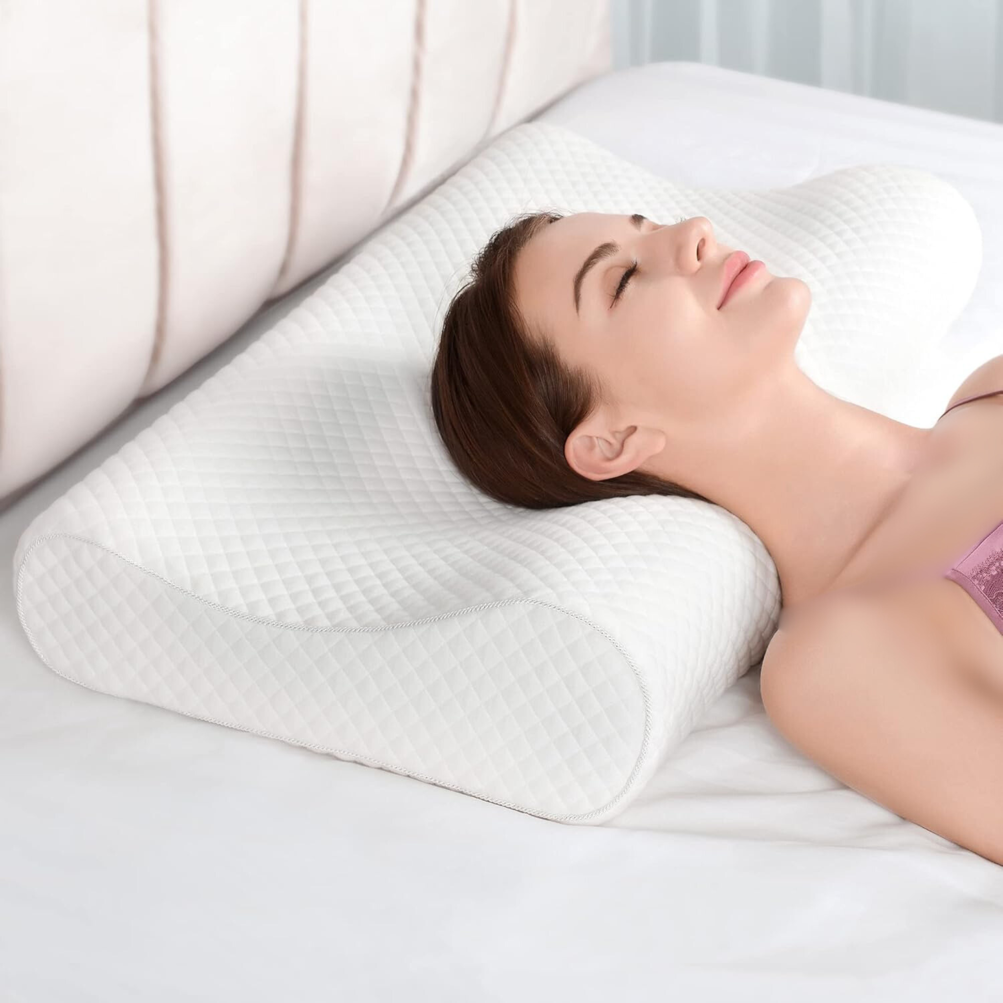 Orthopedic Memory Foam Medical Pillow, Cervical Contour Support Memory Foam Pillow