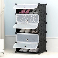 Multi Doors DIY Dustproof Shoe Cabinet with Doors Multi Doors DIY Dustproof Shoe Cabinet with Doors