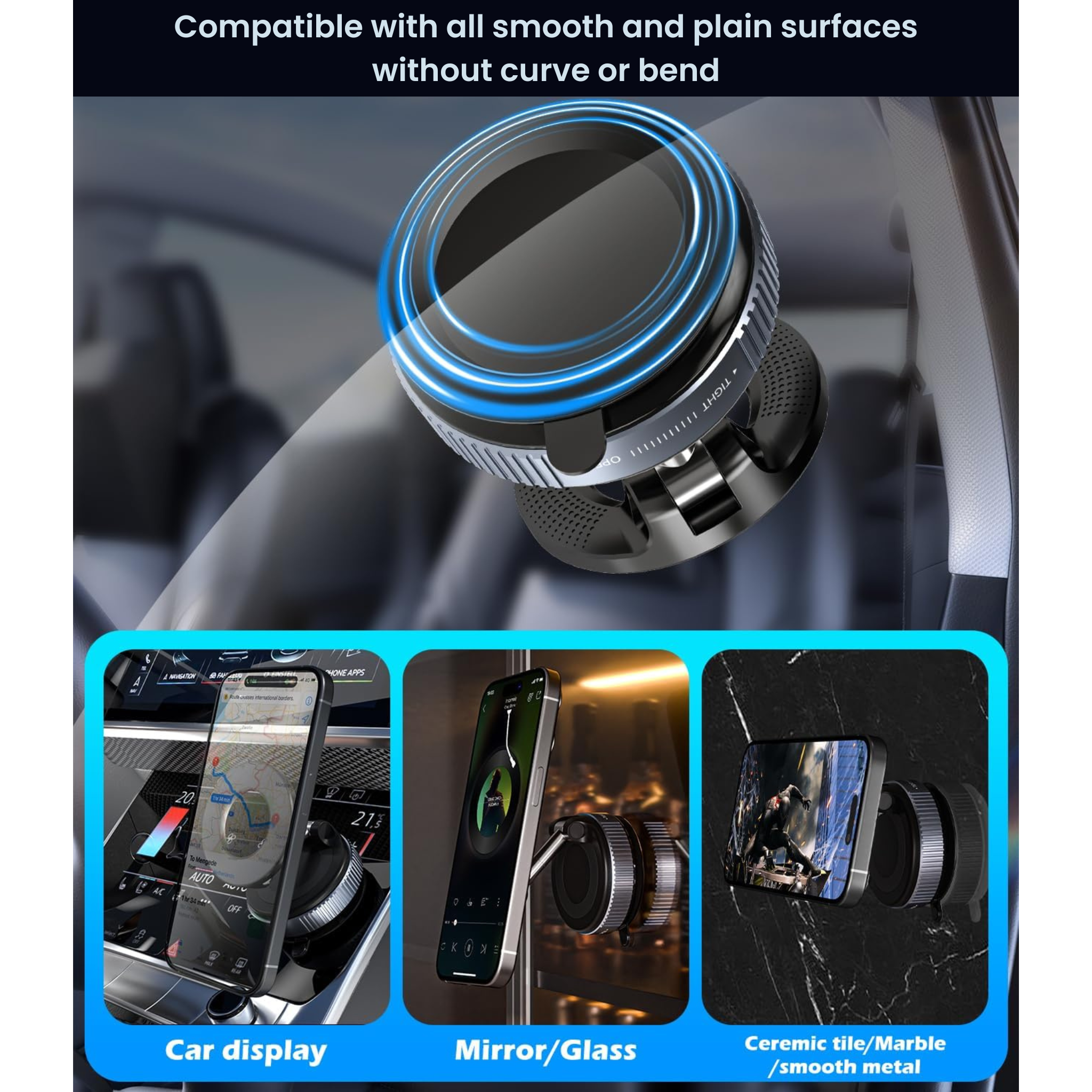 Vacuum Suction Magnetic Phone Holder Mobile Mount K007