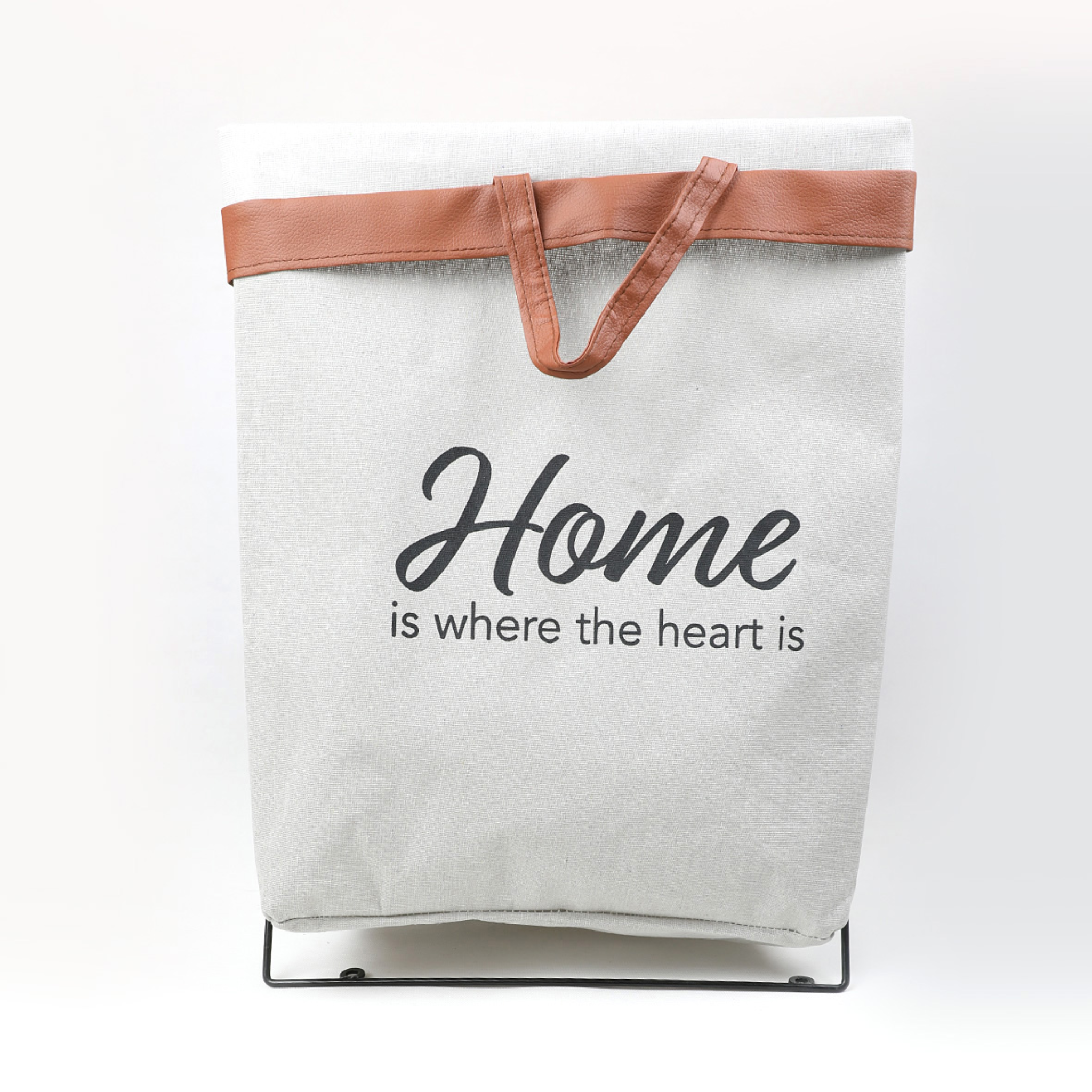 Home Easy Folding Laundry Basket with Wheels