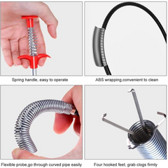 Multifunctional Drain Cleaning Claw, Hair Clog Remover Tool