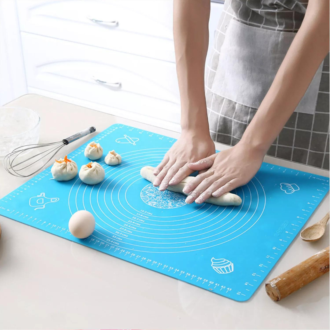 Non-stick Silicone Dough Mat, Kneading Rolling Baking Mat [45x60cm