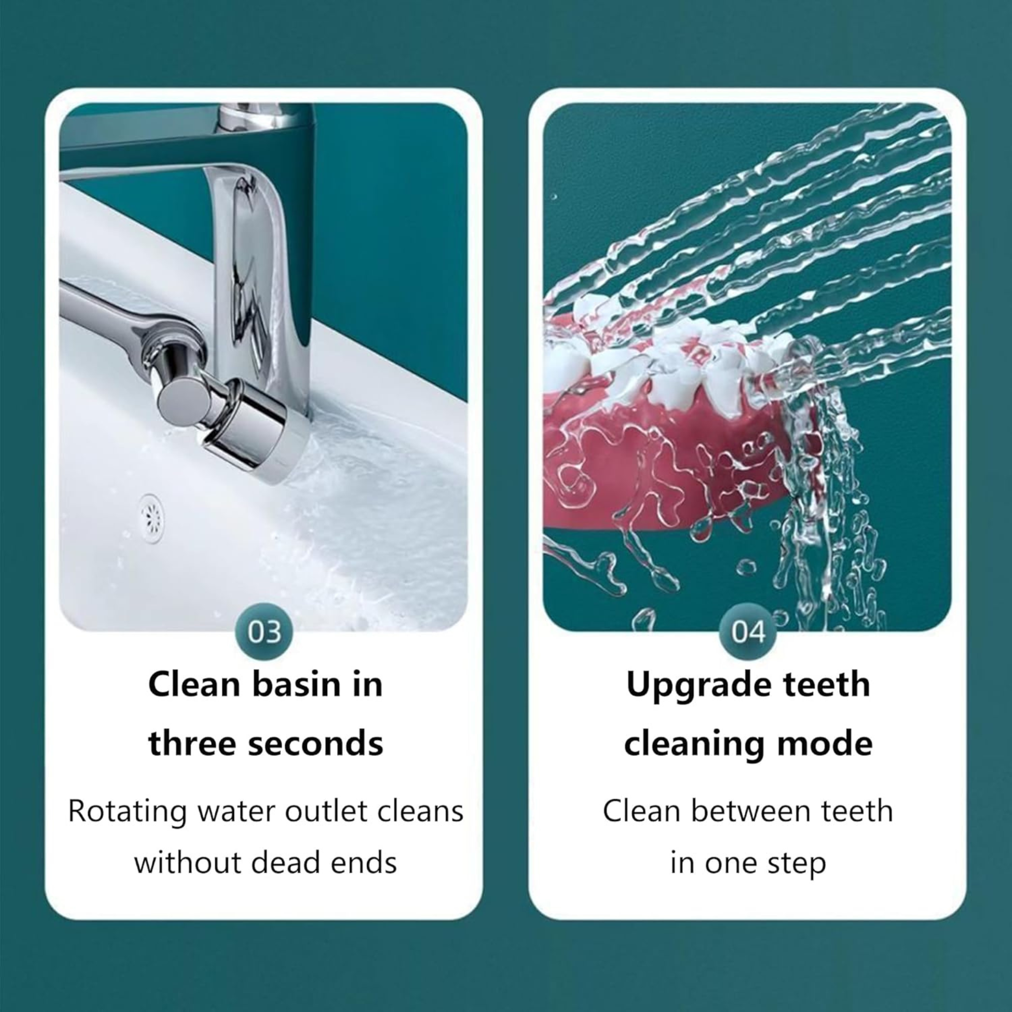 1080° Rotation Faucet Aerator Splash Filter Tap Water Extender Nozzle