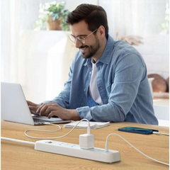 موزع الطاقة Anker PowerExtend 6 في 1 - أبيض A9136K21  موزع الطاقة Anker PowerExtend 6 في 1 - أبيض A9136K21
