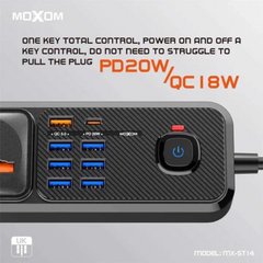 Extension Cord - MOXOM MX-ST14 12in1 Power Extension Socket Strip