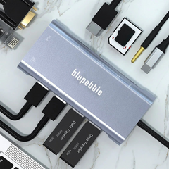 Blupebble C11 Multiport Aluminum 11 IN 1 Multimedia Hub