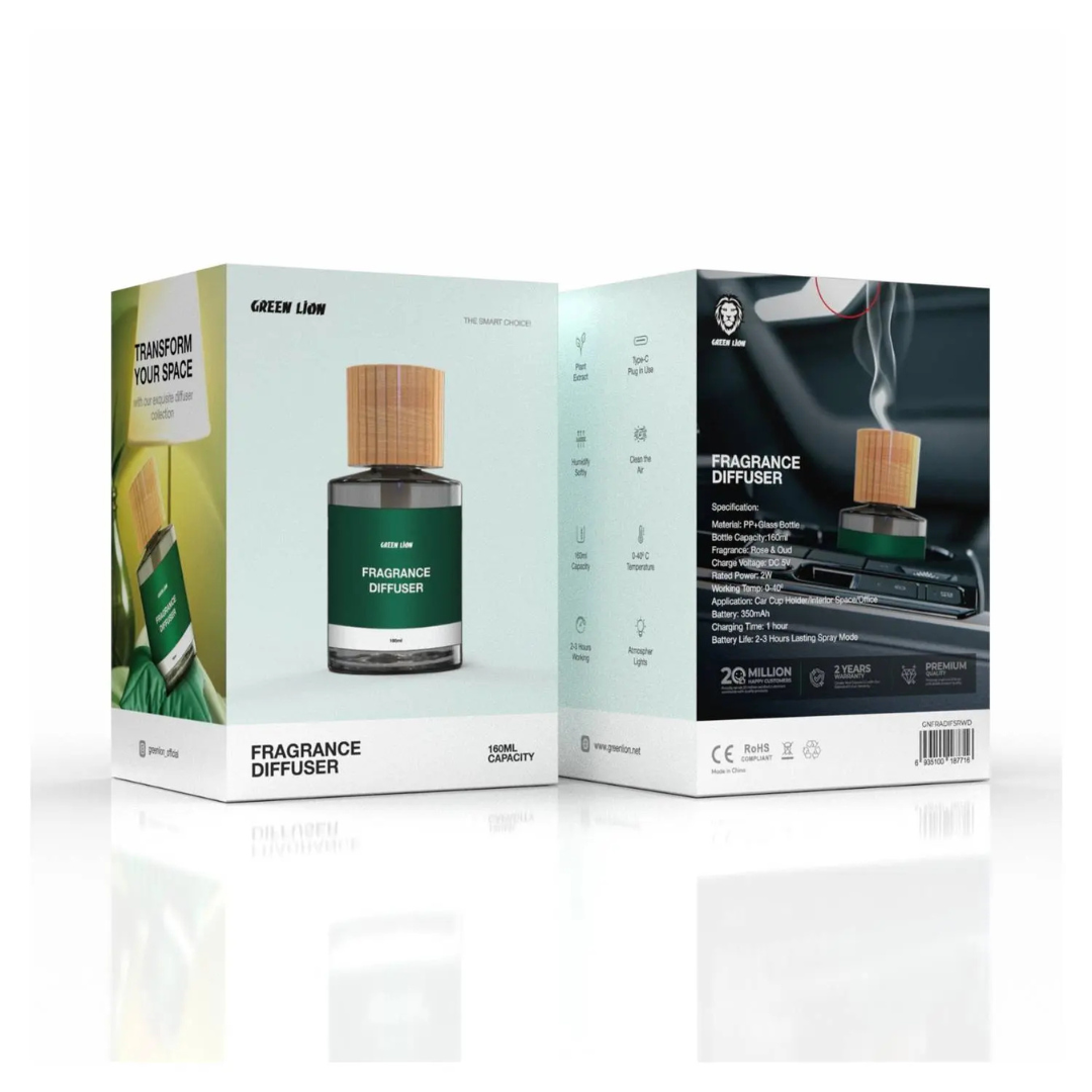 Green Lion Car Fragrance Air Diffuser & Fragrances