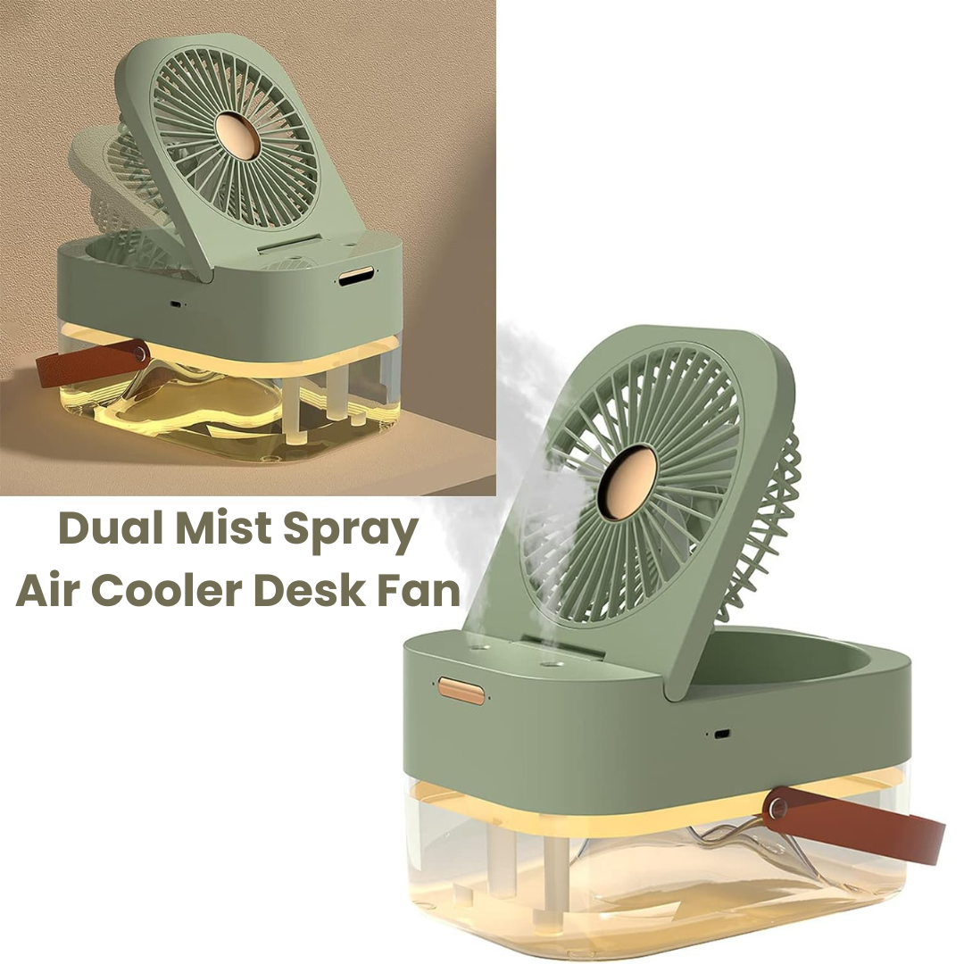 3 Speed Desk Air Cooler Fan with Dual Mist Spray