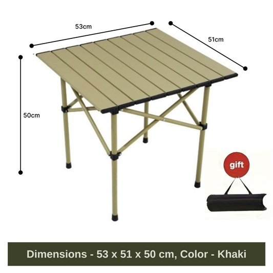 Folding Outdoor Camping Table 53 x 51 x 50 cm