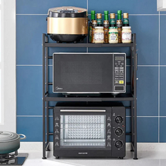 Multi Layer Kitchen Microwave Oven Organizer Storage Rack