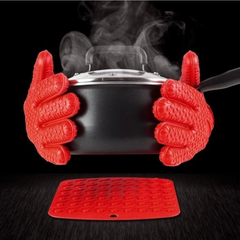Heat Resistant Non-stick Silicone Gloves for Kitchen Heat Resistant Non-stick Silicone Gloves for Kitchen