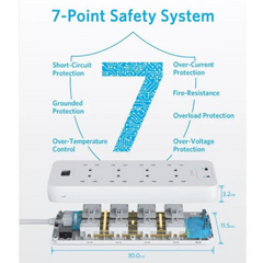 Anker 342 USB Power Strip 10-in-1 Power Extension Anker 342 USB Power Strip 10-in-1 Power Extension