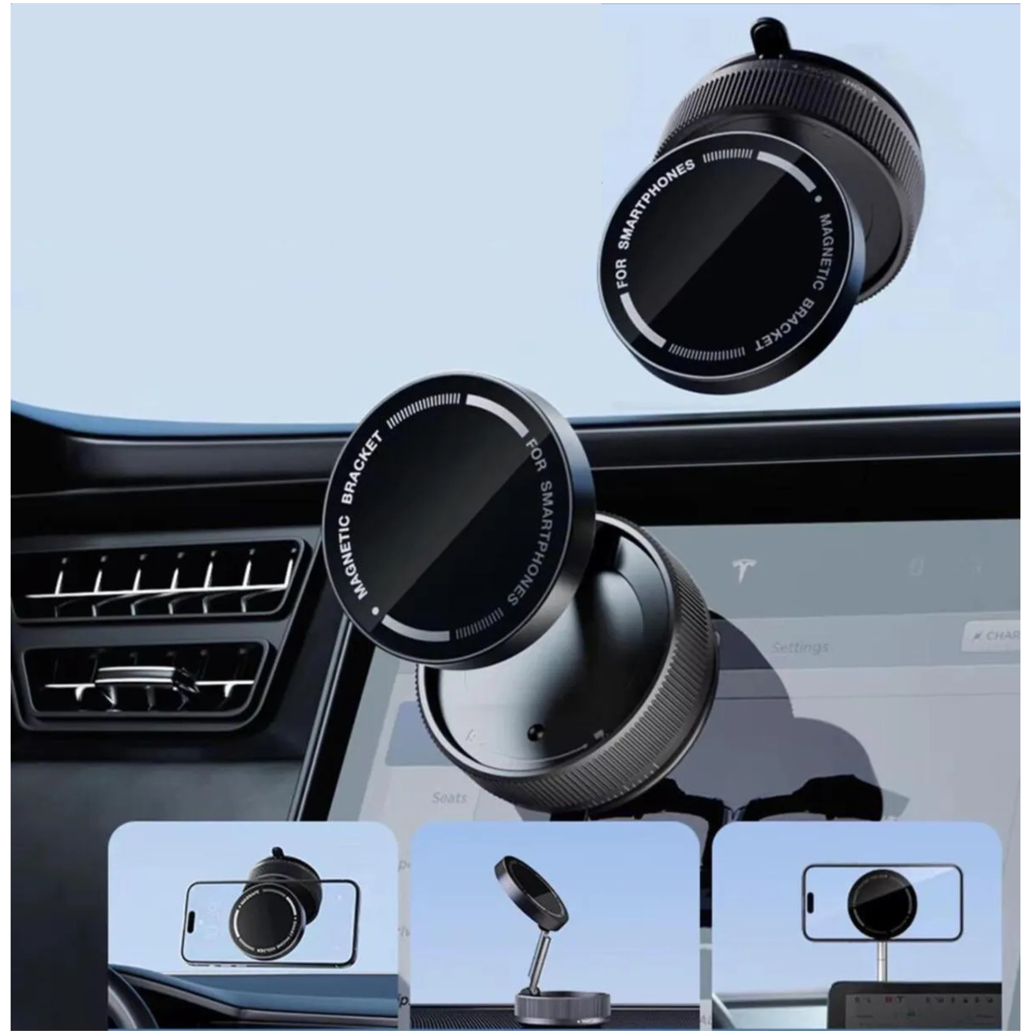 Vacuum Suction Magnetic Phone Holder K11