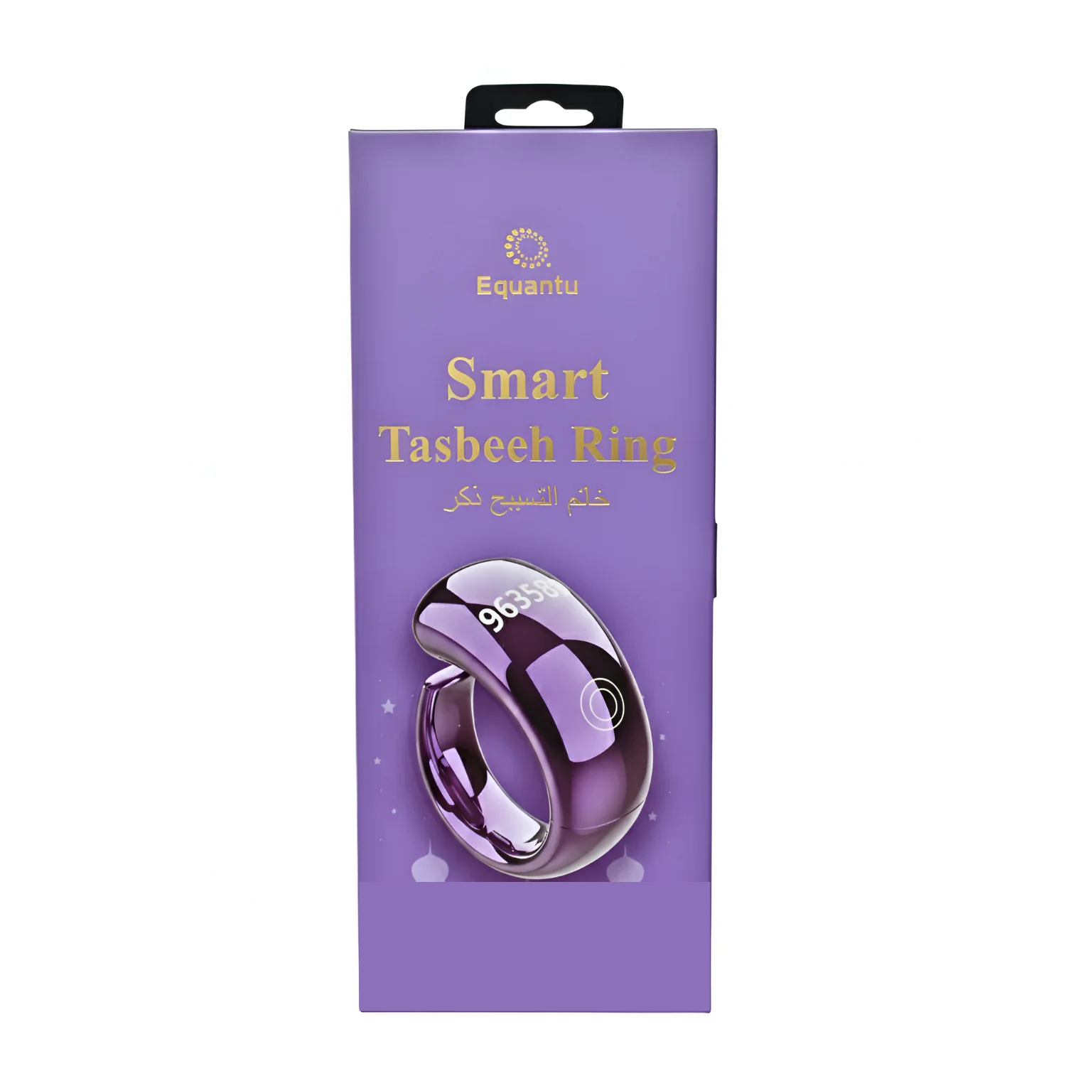 Equantu Smart Tasbeeh Ring Digital Tally Counter purple