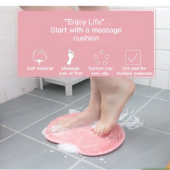 Silicone Non-slip Foot & Back Scrubber Shower Massage Mat