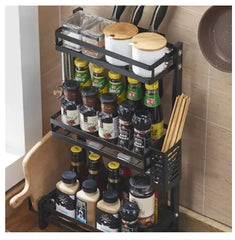 3 Tier Stainless Steel Kitchen Countertop Spice Rack