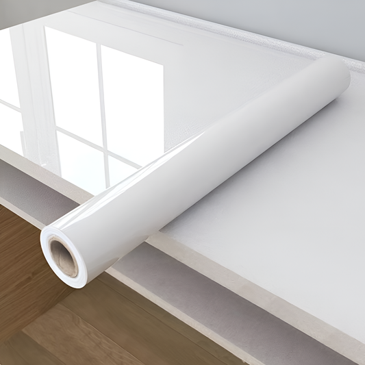Self Adhesive Waterproof Plain White Wallpaper for Home Decor