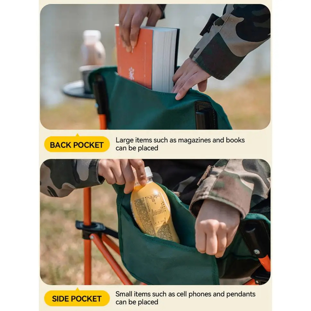 Portable Folding Outdoor Moon Chair for Camping, Fishing & Picnic