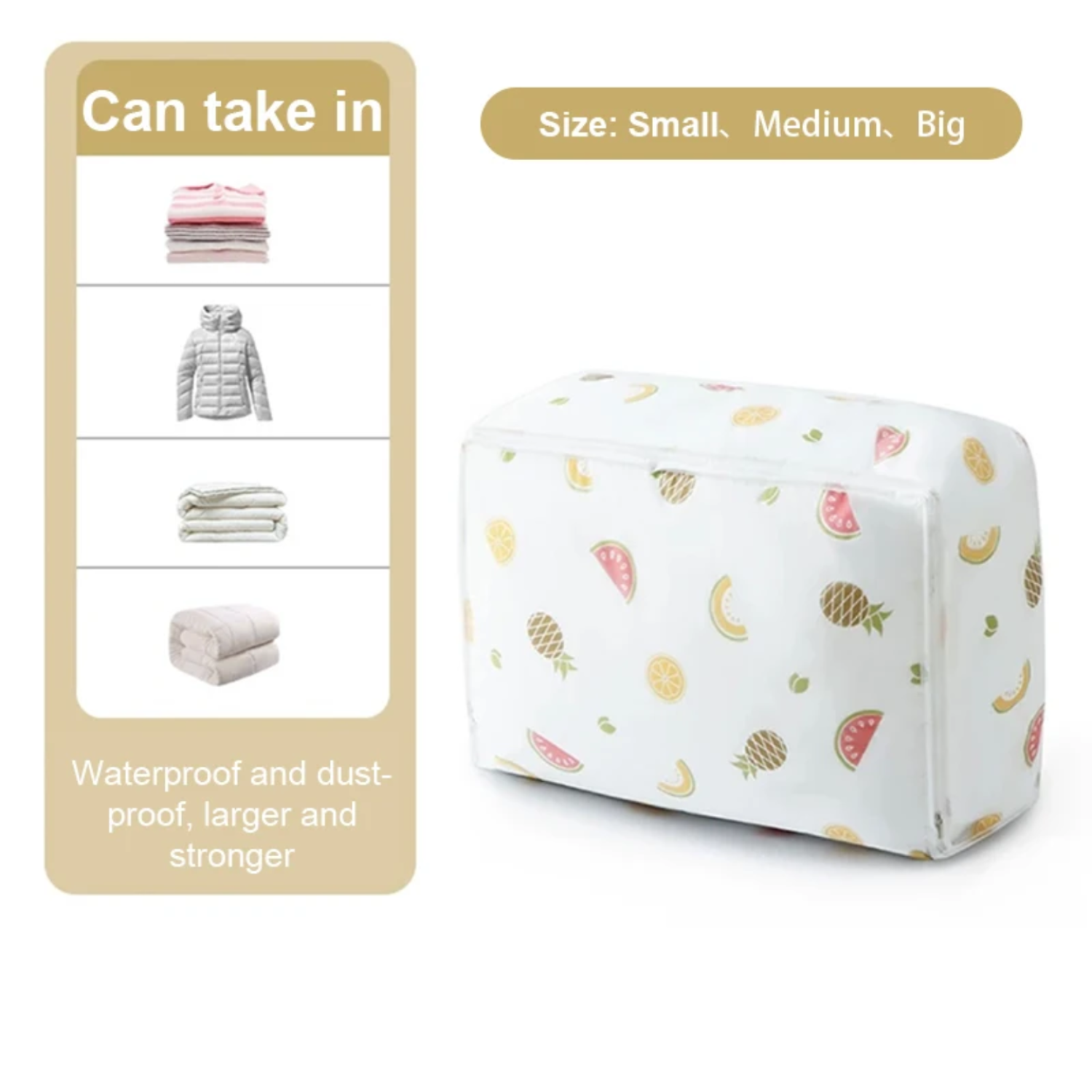 Large Capacity Garment Storage Bag, Moisture & Mildew-Proof Underbed Clothes Packaging Bags