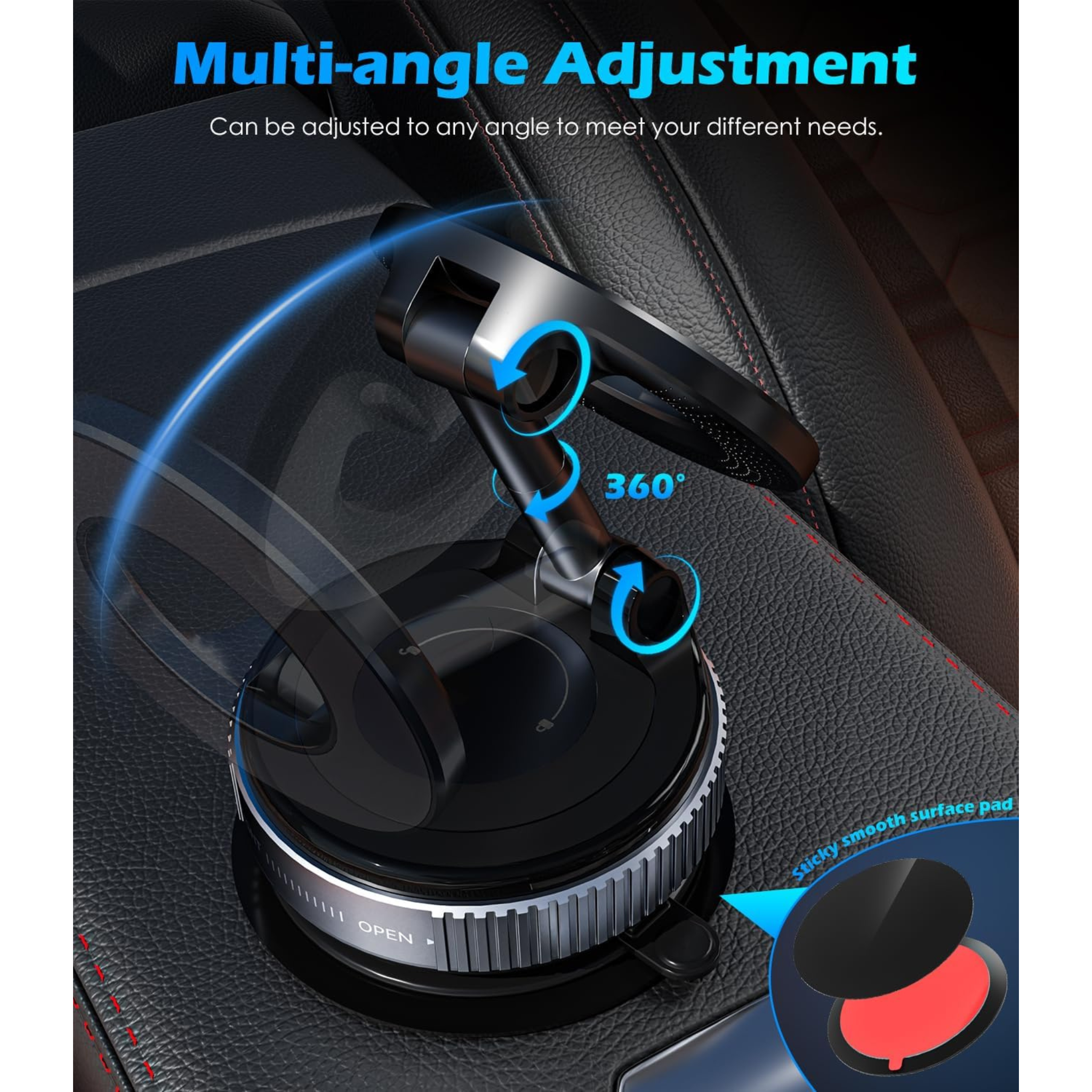 Vacuum Suction Magnetic Phone Holder Mobile Mount K007