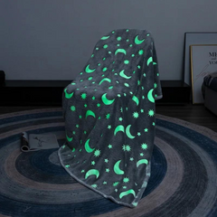 Glow In The Dark Luminous Blanket (Gift for Kids) , 120 x 150 CM Glow In The Dark Luminous Blanket (Gift for Kids) , 120 x 150 CM