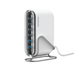 شاحن Momax 1-Charger Flow Plus PD 120W 6 منافذ GaN لسطح المكتب