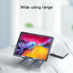 Adjustable Height Foldable Aluminium Alloy Tablet Holder Stand - Yesido C185 Adjustable Height Foldable Aluminium Alloy Tablet Holder Stand - Yesido C185