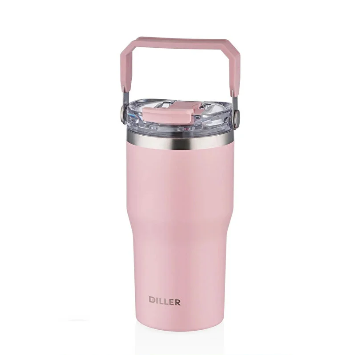 Diller Stainless Steel Thermos Water Bottle Tumbler Pink