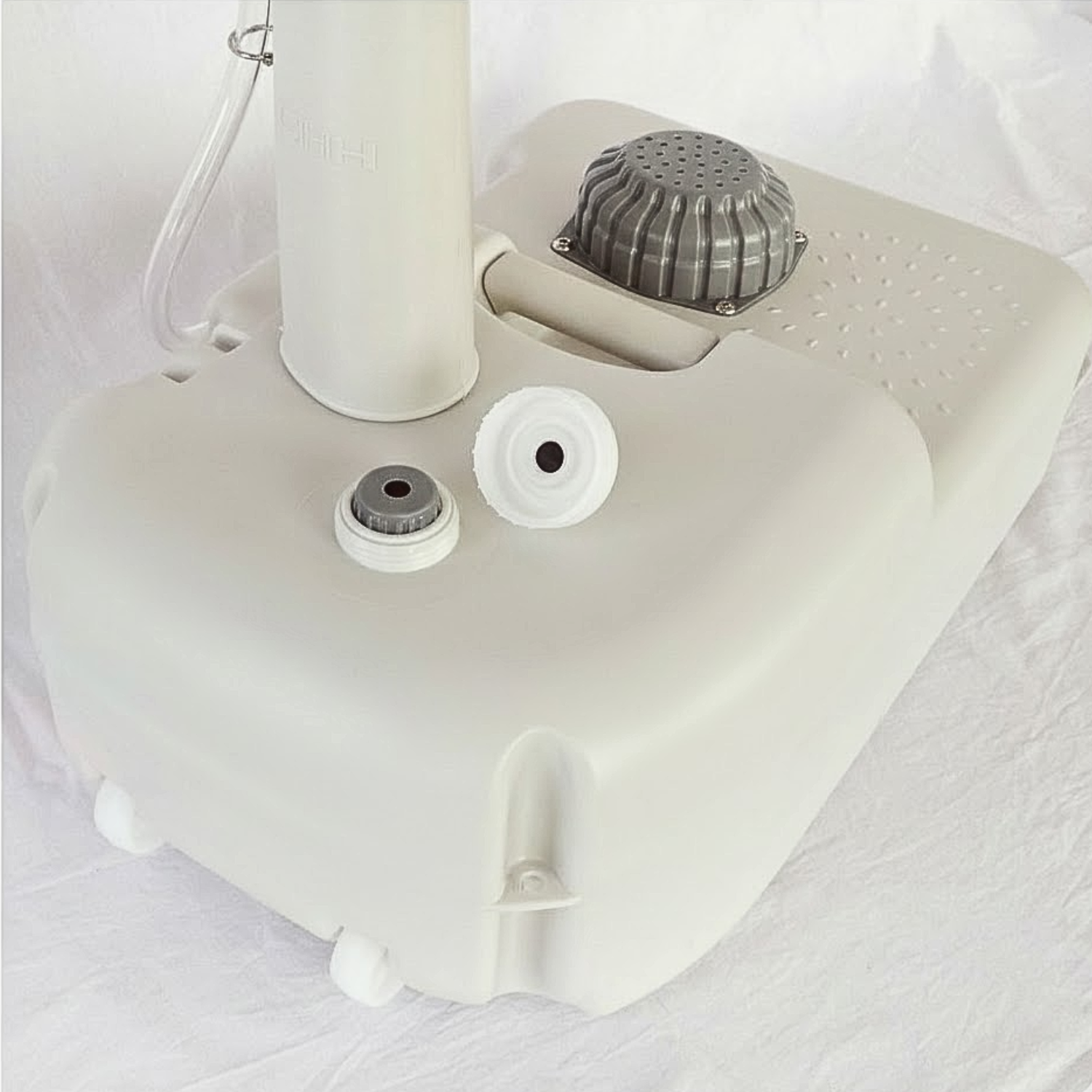 Portable Outdoor Camping Handwash Gooseneck Wash Basin with Foot Press Pump, Soap Dispenser, Faucet & Towel Holder