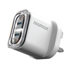 شاحن حائط Momax 1-Charger Flow PD 35W بمنفذين GaN