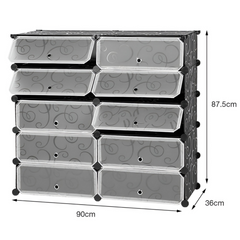 Multi Doors DIY Dustproof Shoe Cabinet with Doors Multi Doors DIY Dustproof Shoe Cabinet with Doors