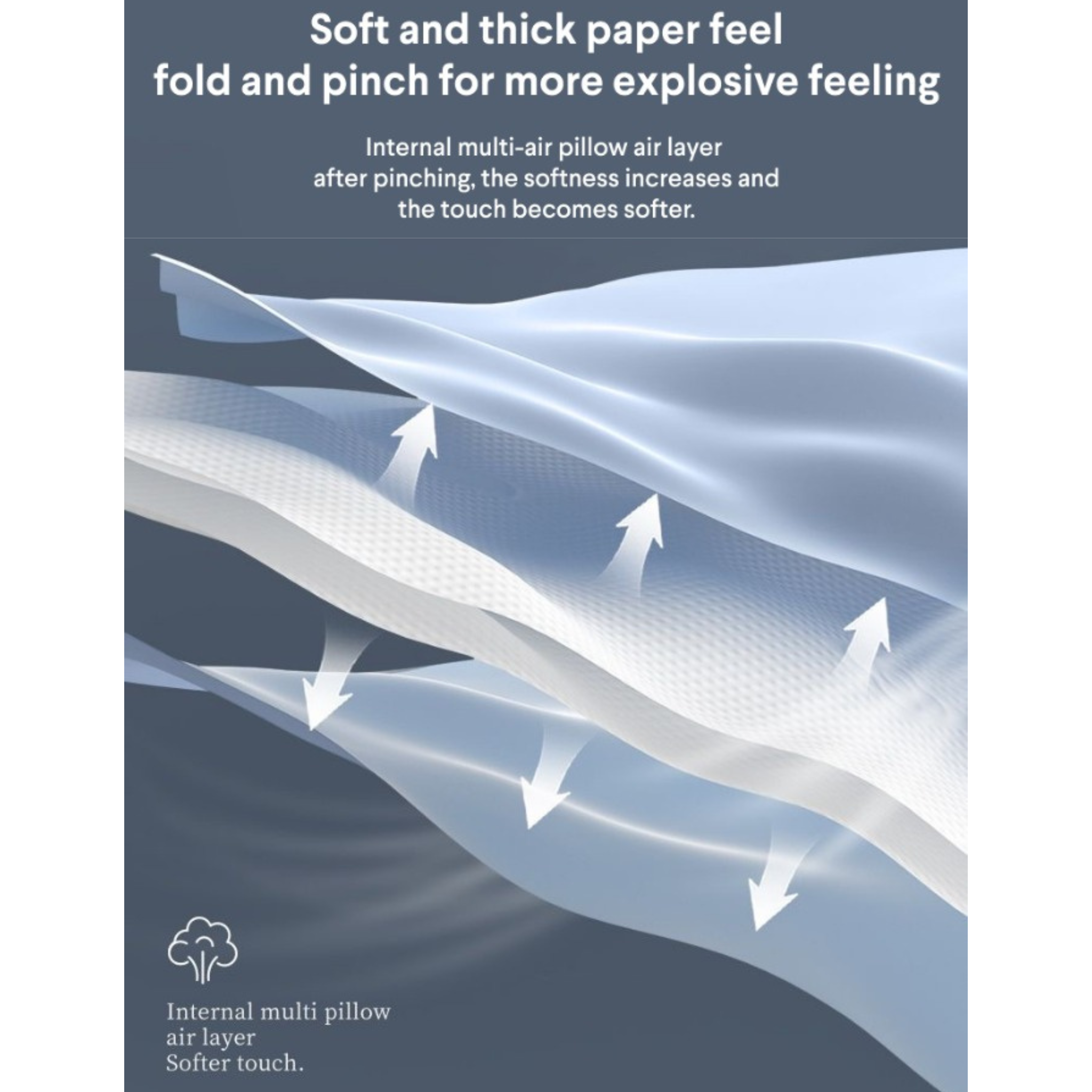 2x Ply Tissue Paper Long Bags with Wall Mounted Hook