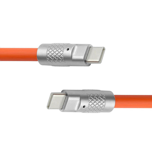 66W USB C to USB C Type 1 Meter Charging Cable with Zinc Alloy Connectors