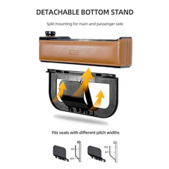 ZHUSE Car Seat Gap Seam Storage Box with Charging