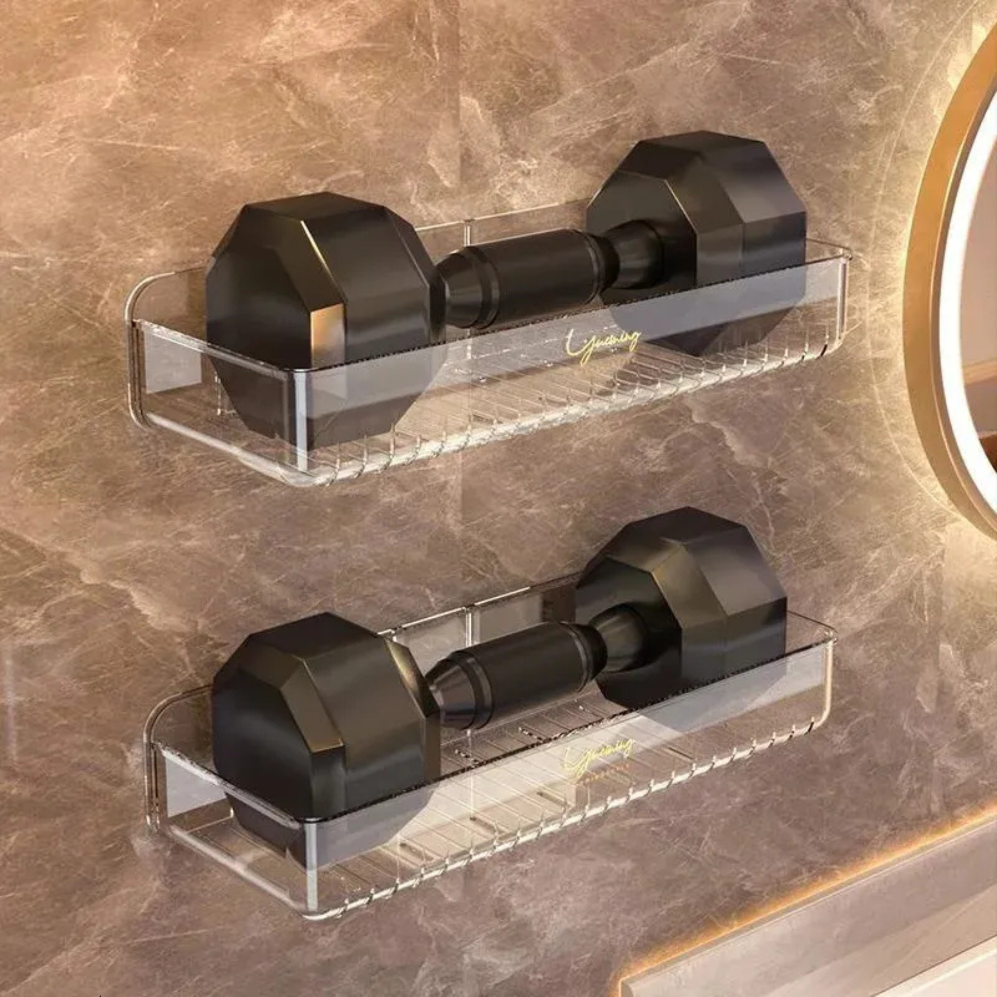 Wall Mounted Bathroom Shelf, Shampoo & Cosmetics Organizer Rack