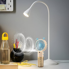 Mini Rechargeable 4 Speed Handheld Fan with Water Mist Spray