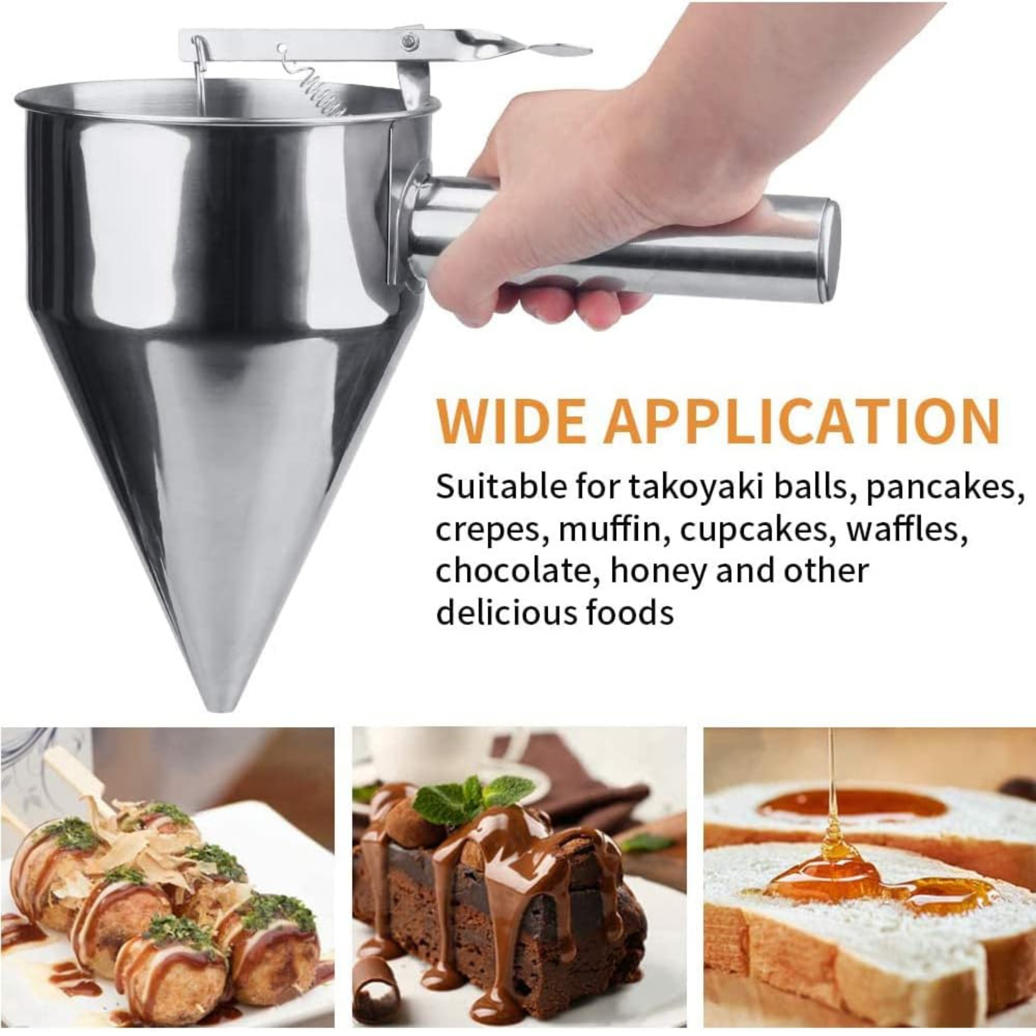 1.2 Liter Stainless Steel Batter Dispenser