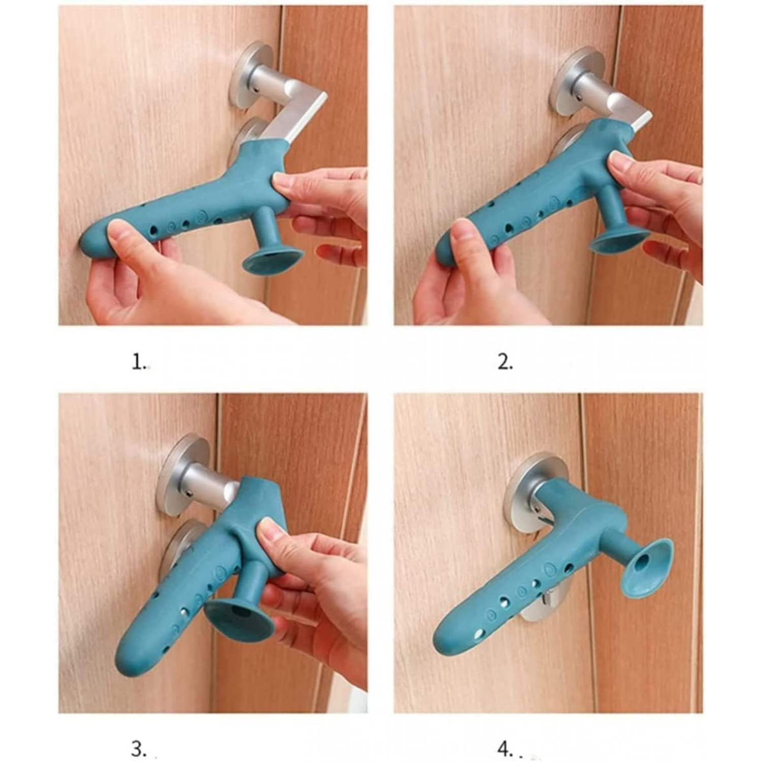 Anti Collision Silicone Door Handle Knob Cover for Back Wall Protection