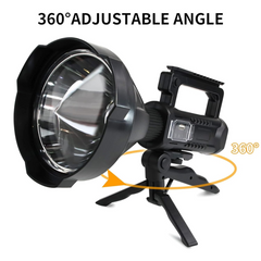 Rechargeable High Power Long Shot Spotlight Flashlight with Tripod Stand