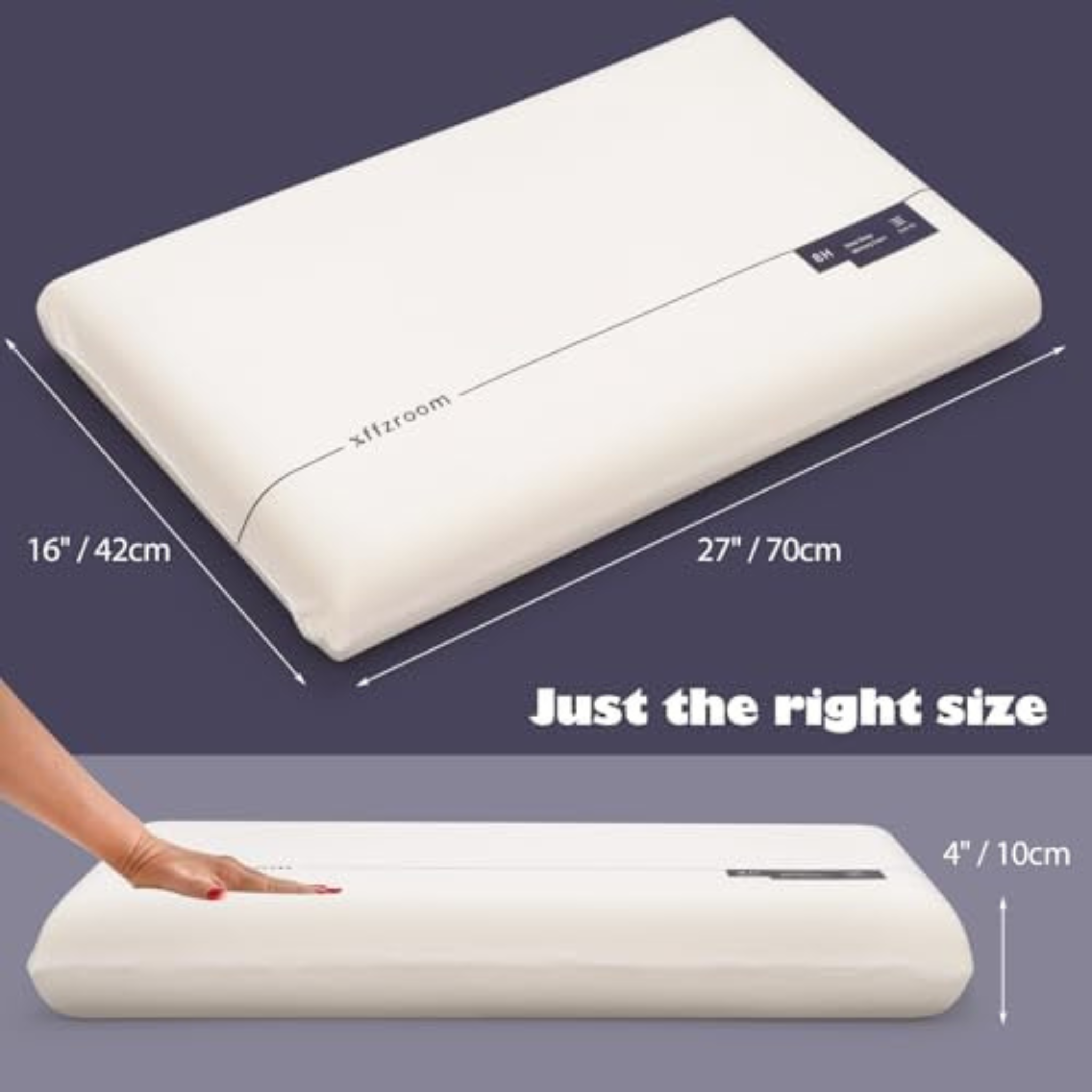 Slow Rebound Memory Foam Pillow for Neck Pain Relief & Super Comfy Sleep